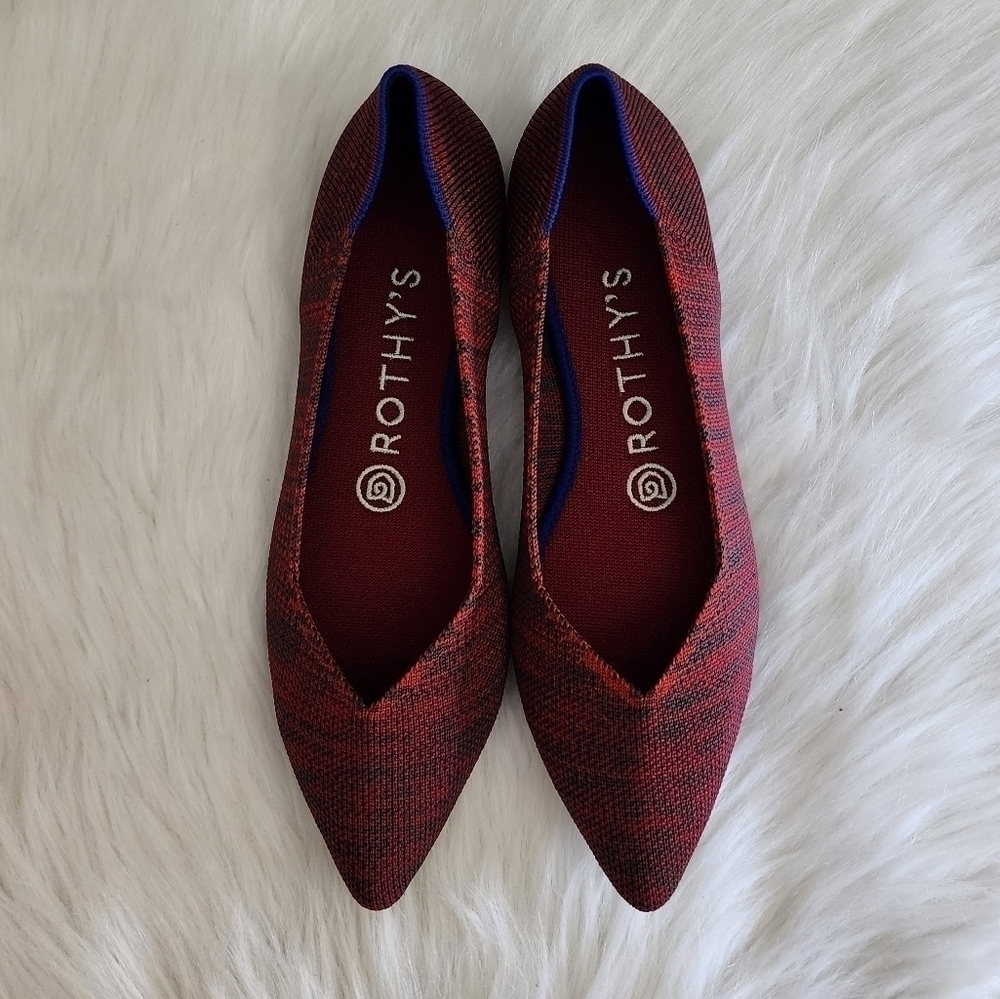 *NWOB* Rothy's The Point in Crimson Heather Red - Picture 2 of 8